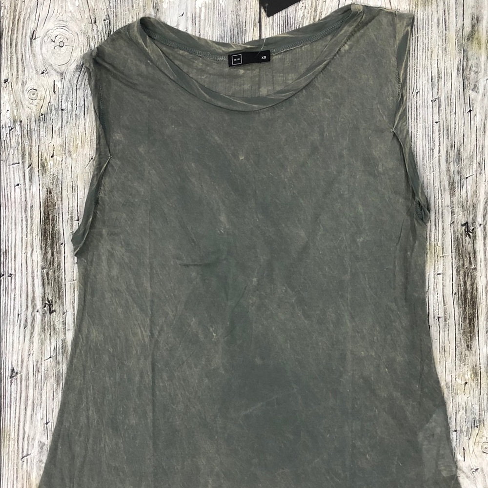 Michelle by commune green stone wash tank.